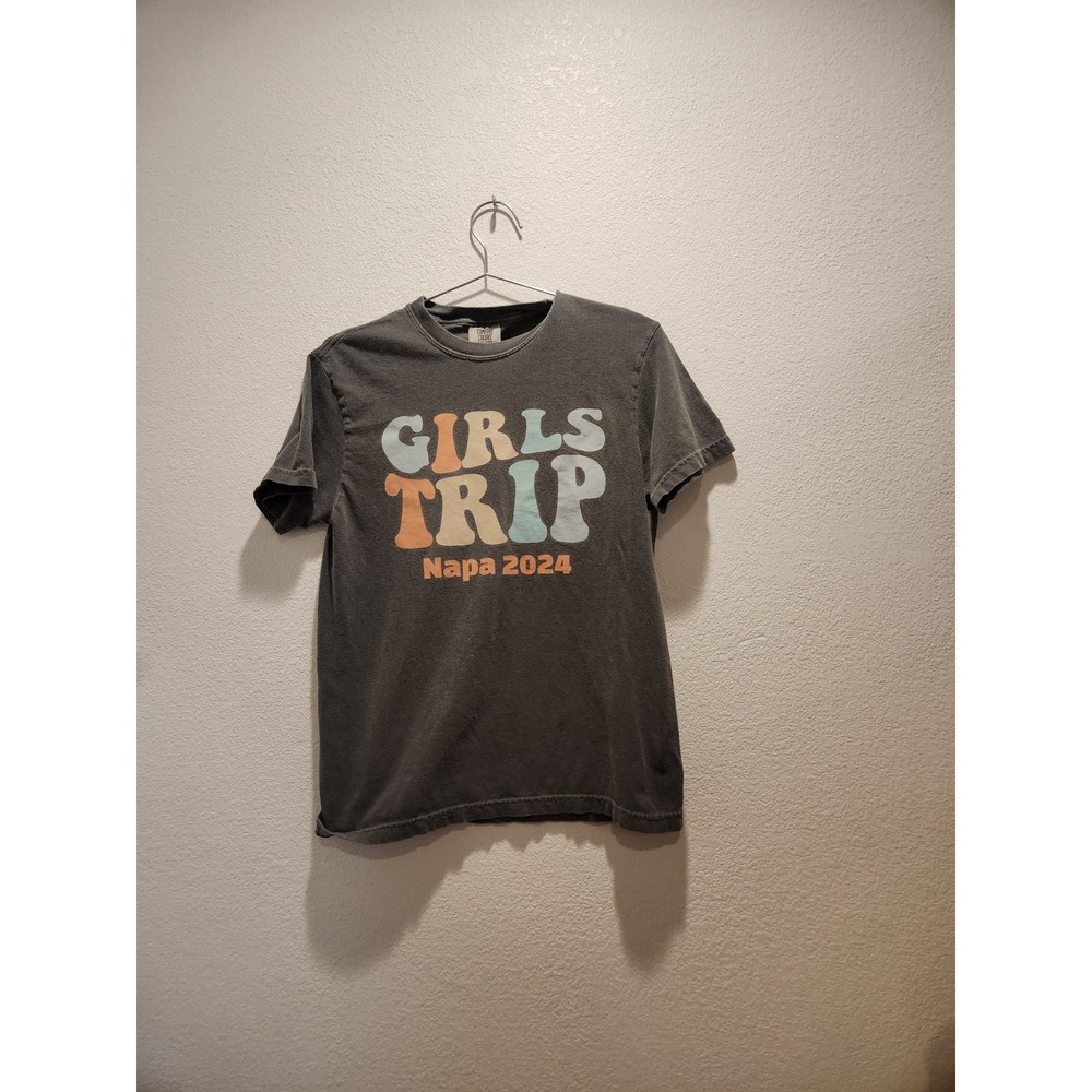 Comfort Colors Girls Trip Napa 2024 Graphic T Shirt Women Size S